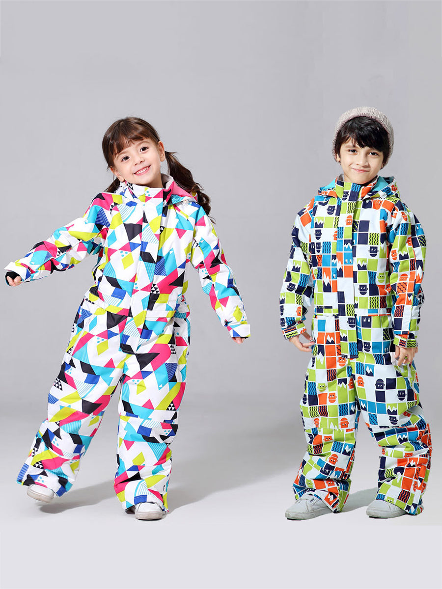 Kids One Piece Ski Suit | Ski Wear | Yeefine – YEEFINE